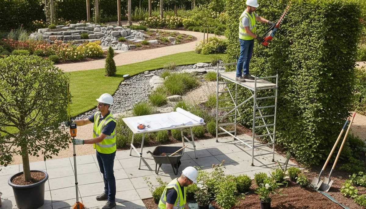 Cincinnati, OH tree service crew providing landscape design and arbor care planning