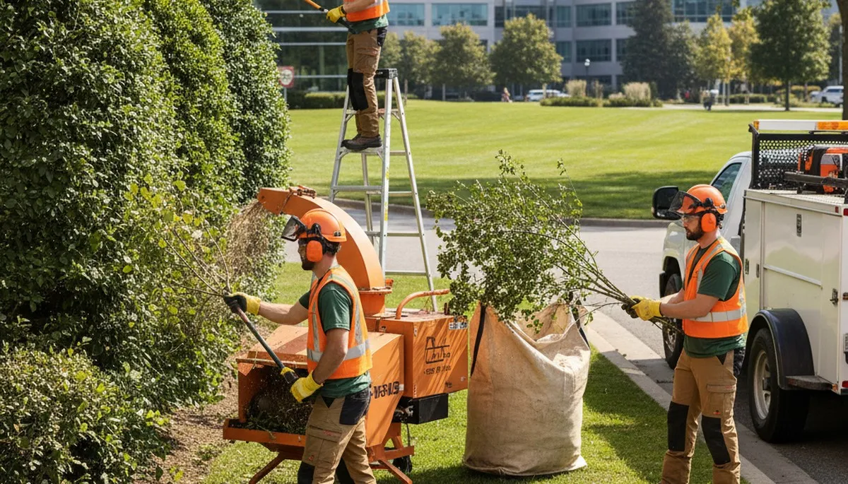 Cincinnati, OH shrub removal by Arbor Tree Care for overgrown yard cleanup